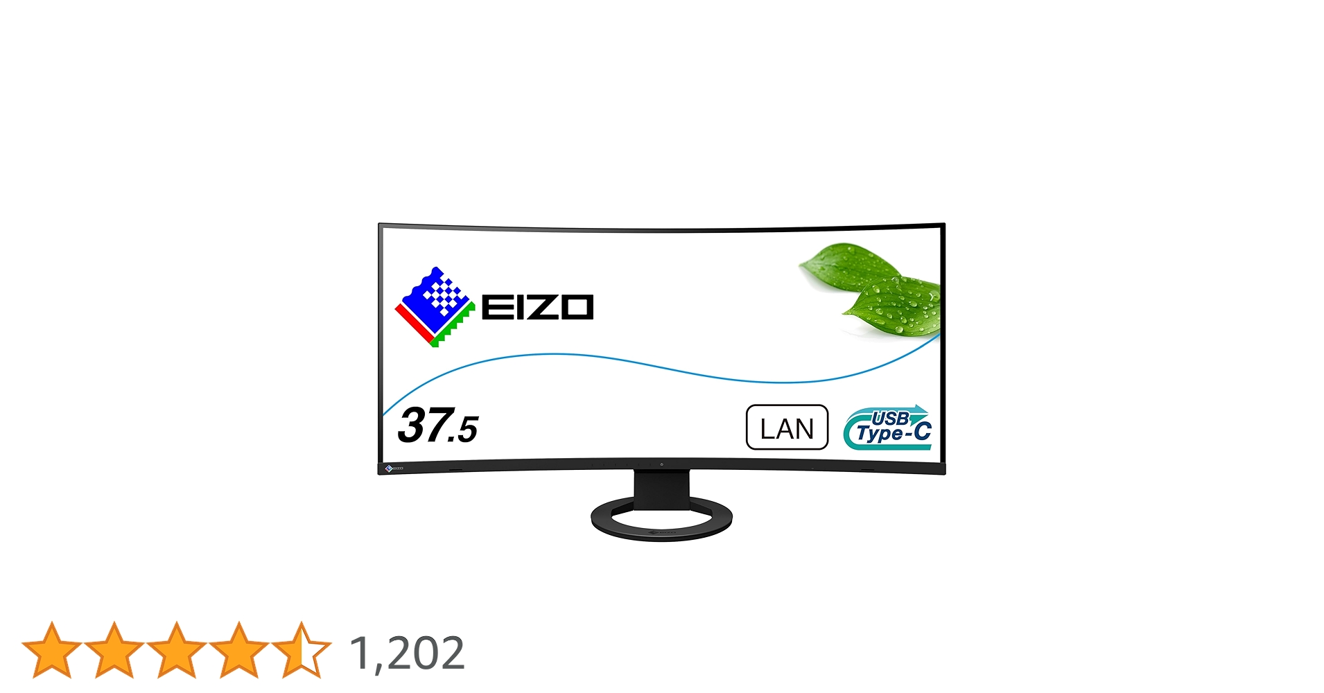 EIZO37.5型曲面ウルトラワイドモニターFlexScan EV3895-BK USB-C接続 PCモニター FlexScan ブラック EV3895-BK [37.5型 /UWQHD+(