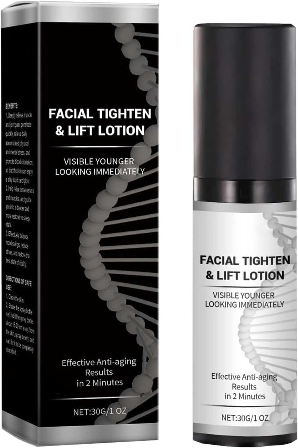 Instant Face Lift Cream, Face Tightener, Neck Eye Tightening & Lifting Serum, Anti-Aging Face Cream for Tightener Skin, Wrinkles Fine & Lines Within 2 Minutes, Smooth Loose Sagging Skin (1PC, 30g)