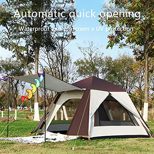 Tente Pop-up 3-4 Personnes Leogreen - Imperméable PU2000+, UV50+, Double Couche, 133x230x160 Cm
