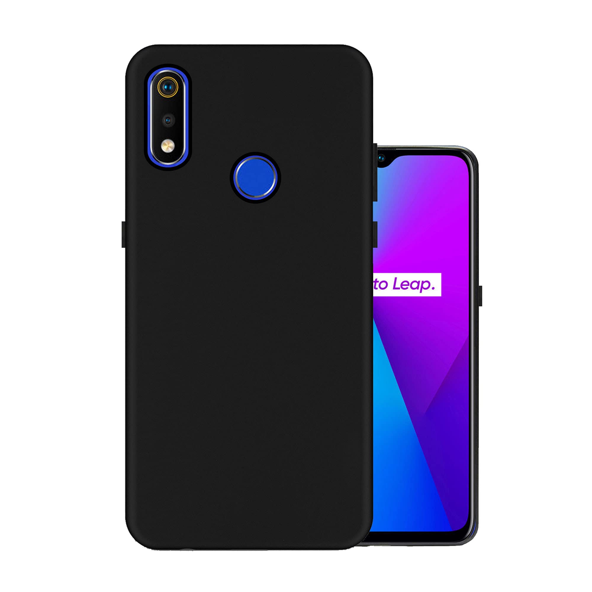 HELLO ZONE Exclusive Matte Finish Soft Back Case Rubber Cover for Realme 3 Pro - Black (B07RZQ6Y7N) Amazon Price History, Amazon Price Tracker