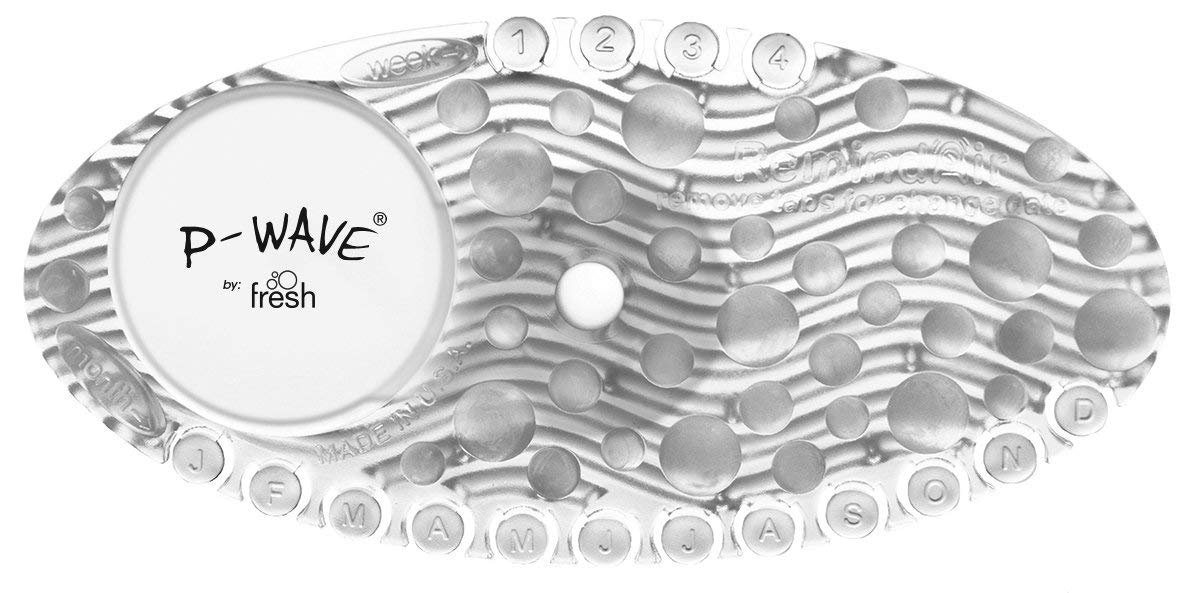 P-Wave Curve 10 Pack 30 Day Air Freshener For Home, Bathroom, Bedroom, Cupboards, Bins & Toilets, Highly fragranced Deodoriser, Recyclable, Mango