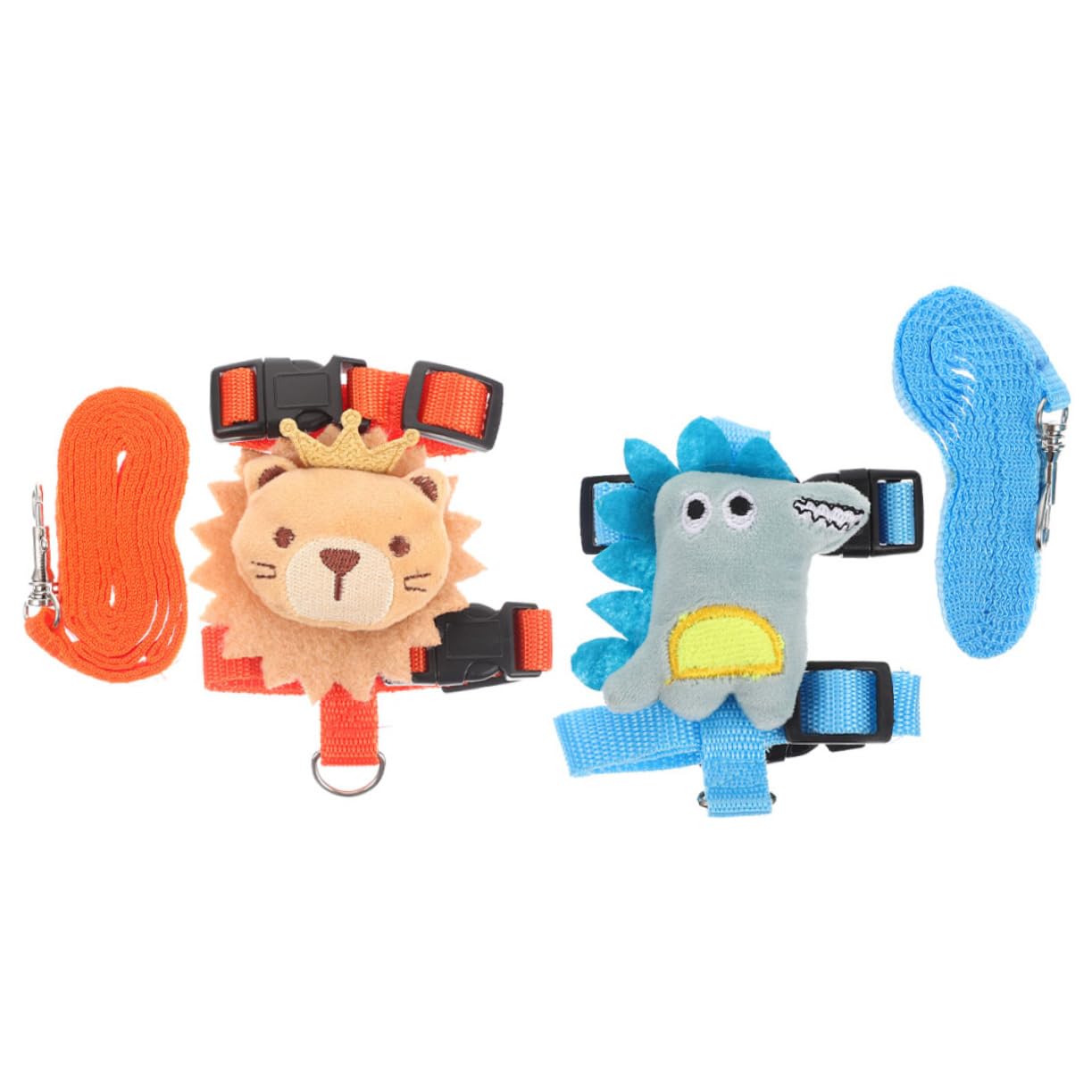 SUPVOX 2Sets Comfortable Bunny Harness and Leash for Small Pets Escaping Design Lightweight and Durable Traction Rope for Rabbits for Walking and Outdoor