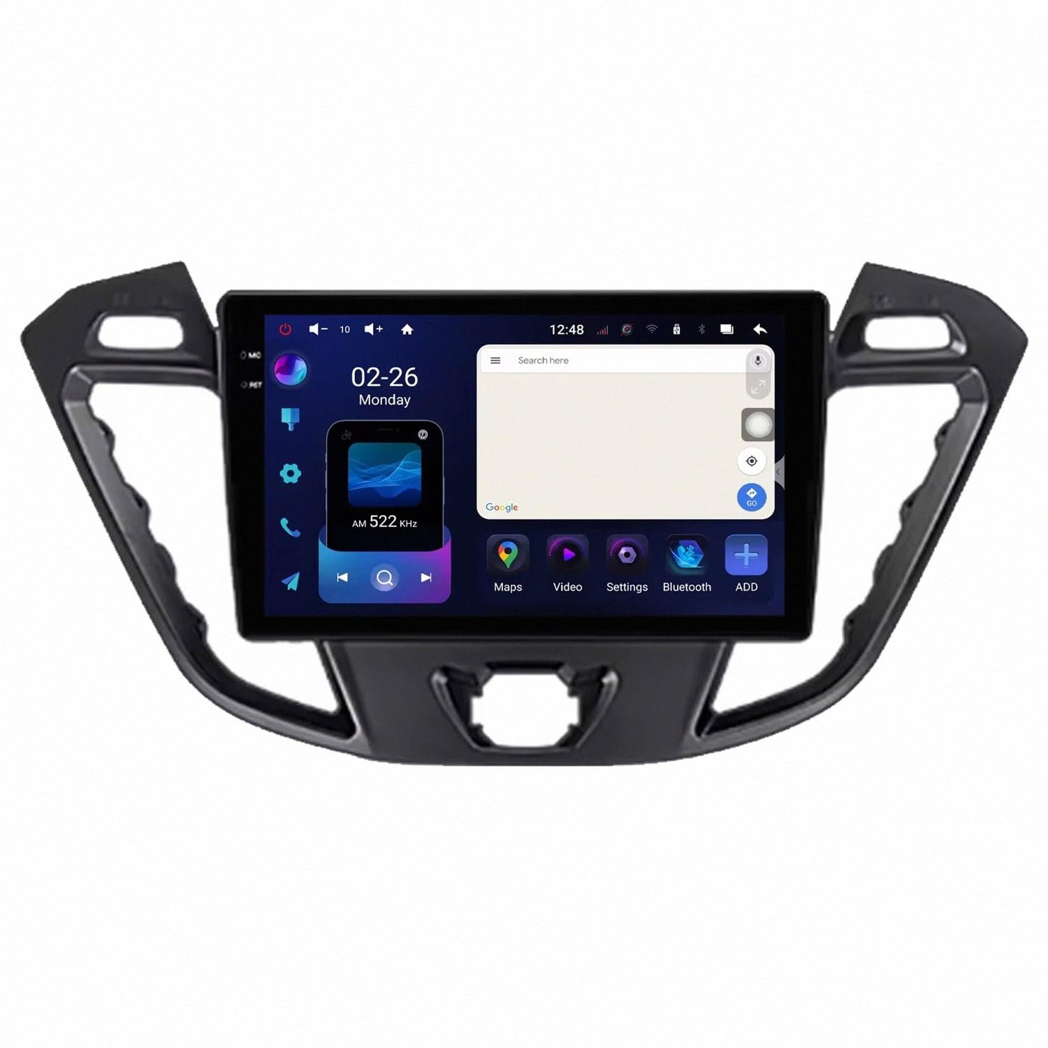 Navegador GPS con pantalla táctil fluida y mapas de Europa para Ford Transit Custom 8