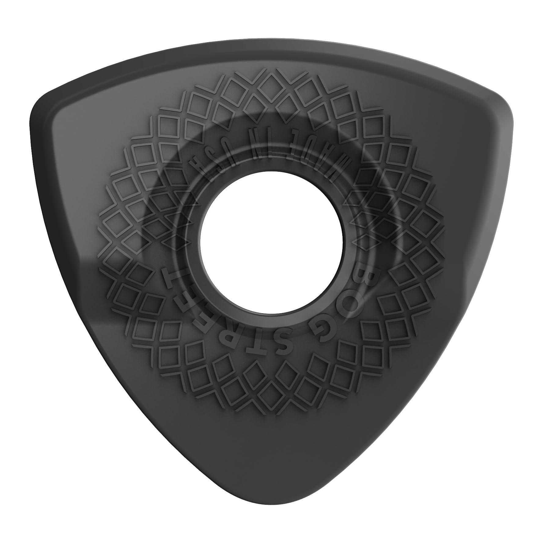 Bog Street Axe Cut Thin Guitar Pick Pack Of 6 - Made in USA Ergonomic Guitar Picks Thin, Non Slip Light Guitar Picks, Black Color