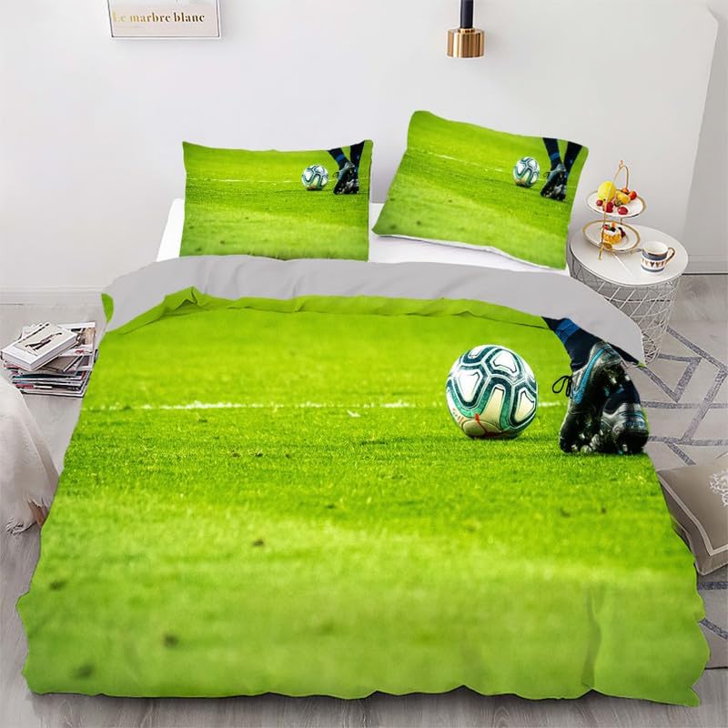 Funda nórdica fútbol transpirable microfibra suave que no se arruga