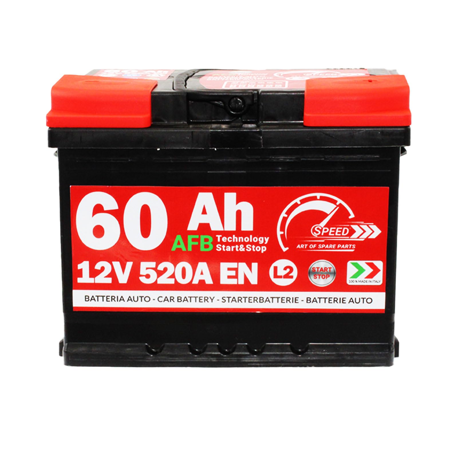 BATTERIA AUTO SPEED L2 AFB Start&Stop - 12V 60Ah 520A +DX