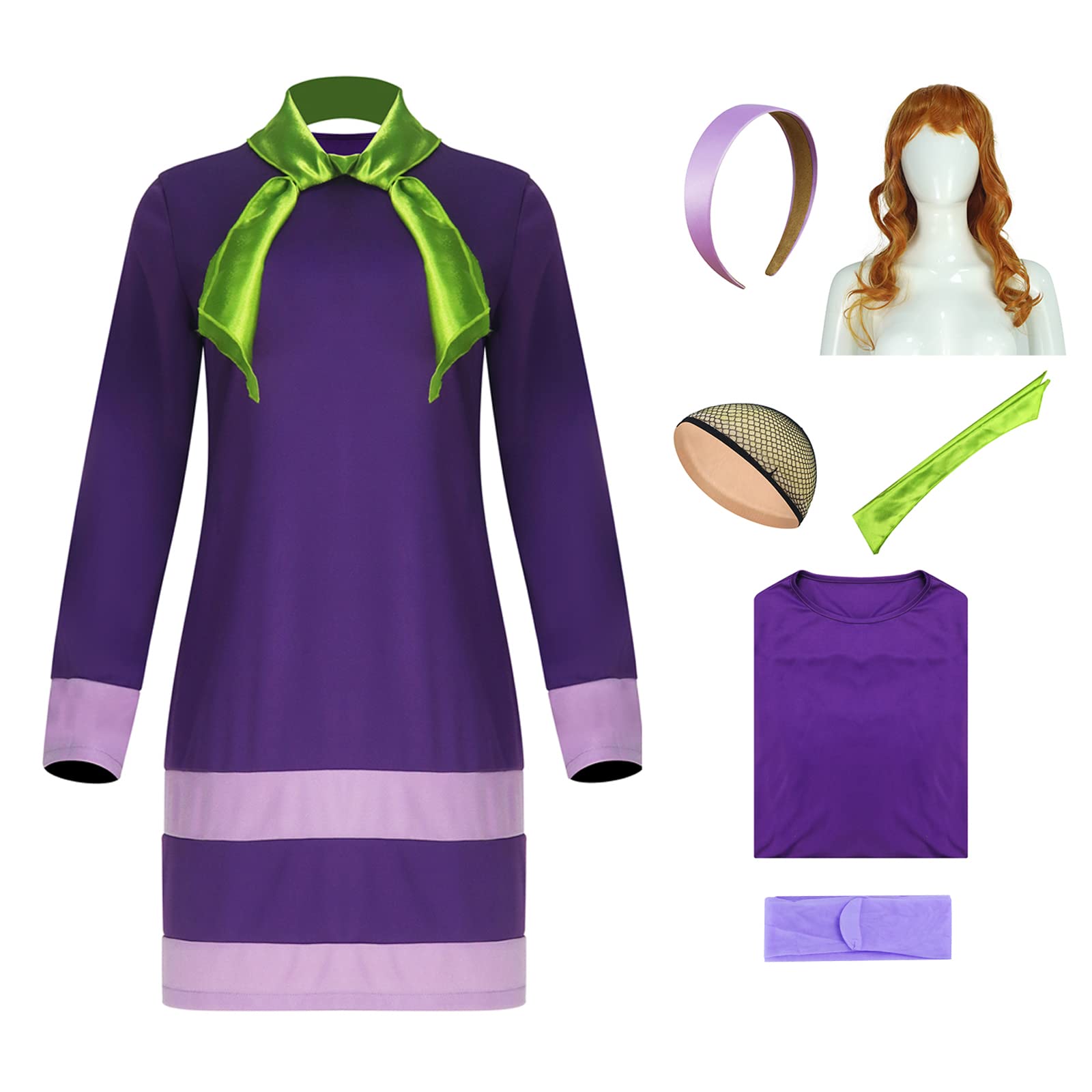 LILLIWEEN Classic Movie Characters Costume short-Sleeved and Pants Halloween Costume for Adults