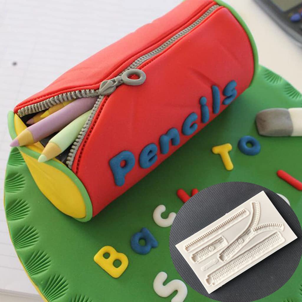 Moule En Silicone En Forme De Fermeture éclair Pour Chocolats, Bonbons, Sucre, Vêtements, Cuisine, Décoration De Gâteaux