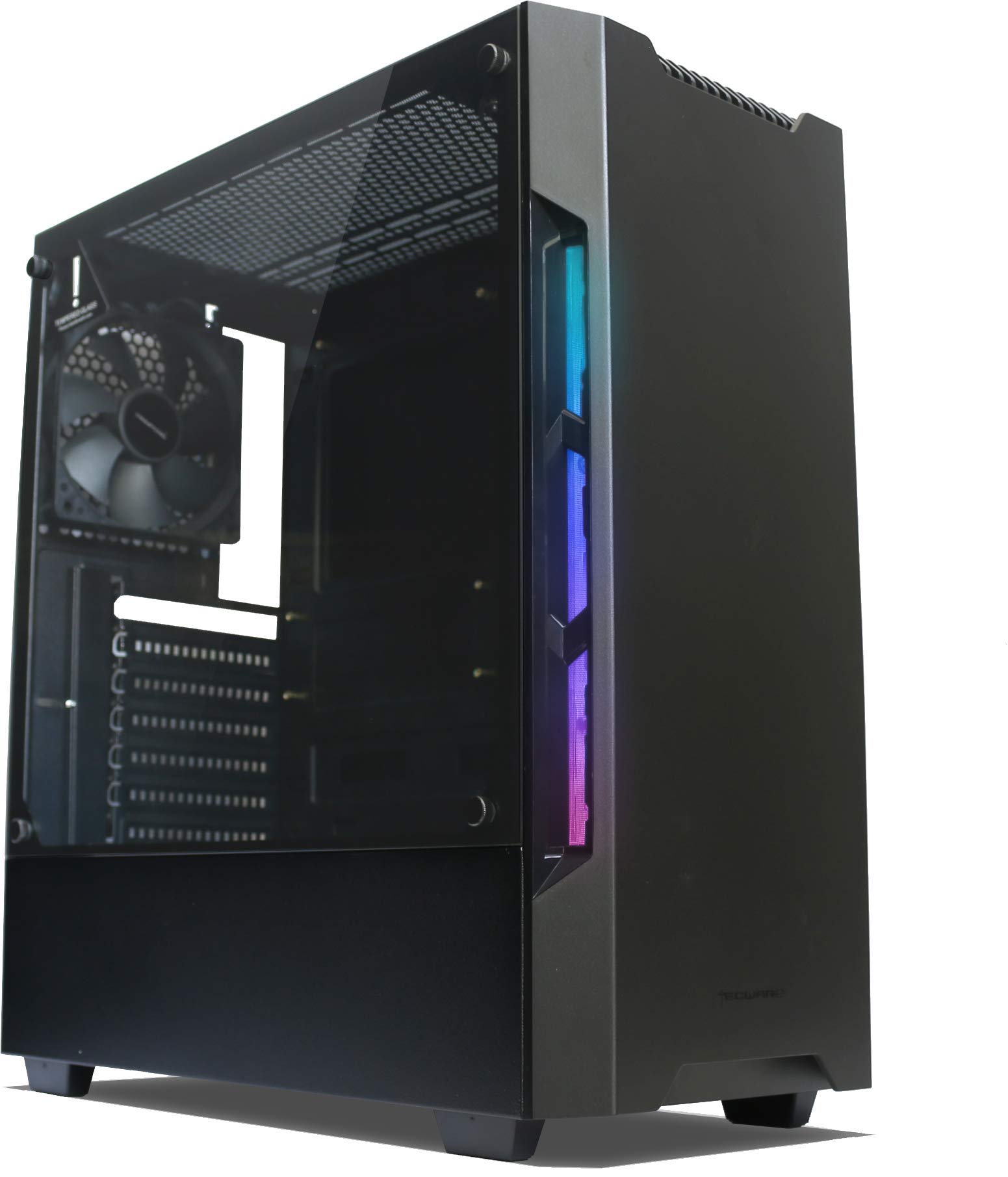 Buy Tecware Nexus Evo RGB Black Mid Tower Tempered Glass PC Gaming Case