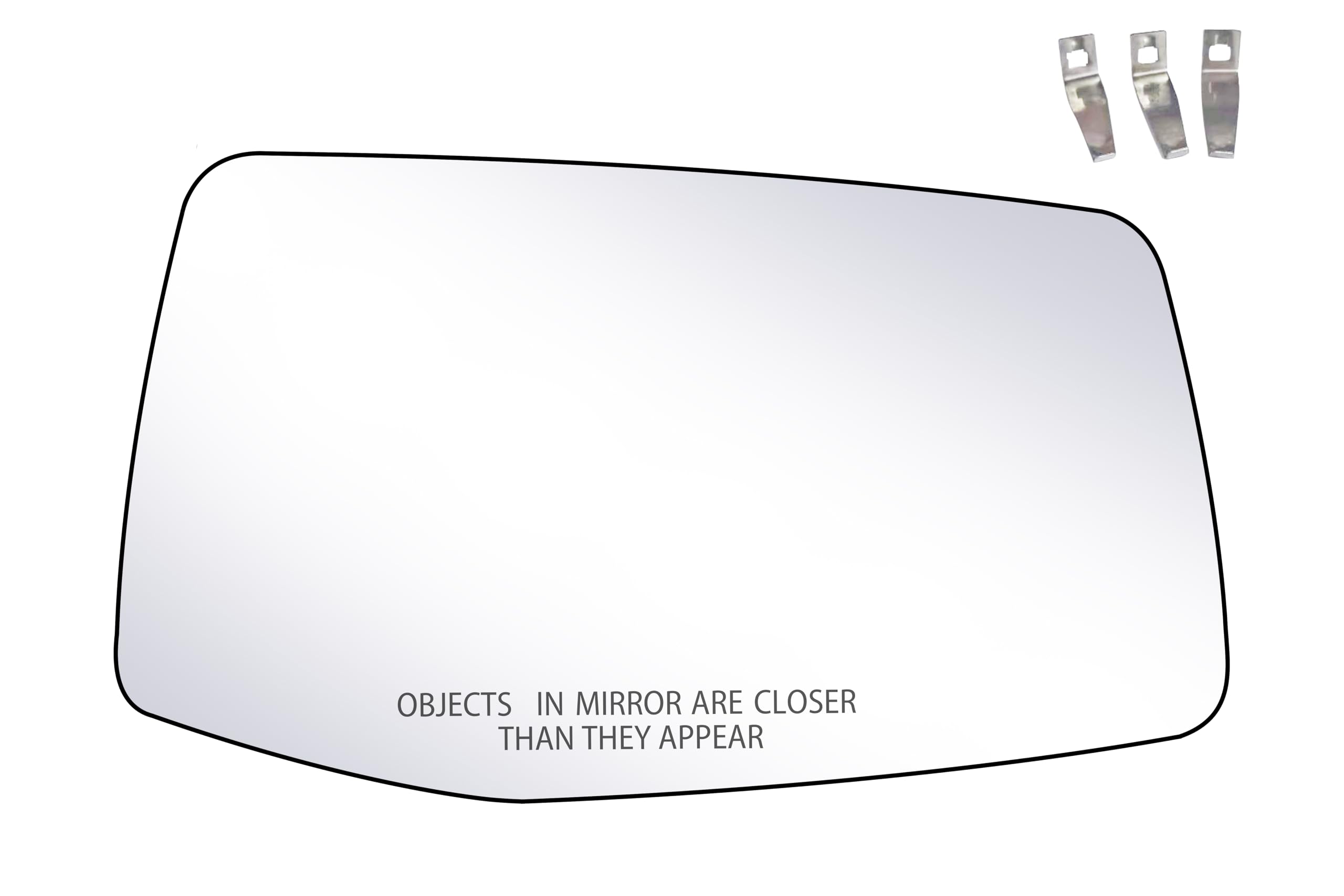 Tootai Passenger Side Replacement Mirror Glass - compatible with Chevy & GMC vehicles - Silverado 2019-2024, Sierra 2019-2024 -Heated with backing plate, no blind spot detection, w/o auto dimming