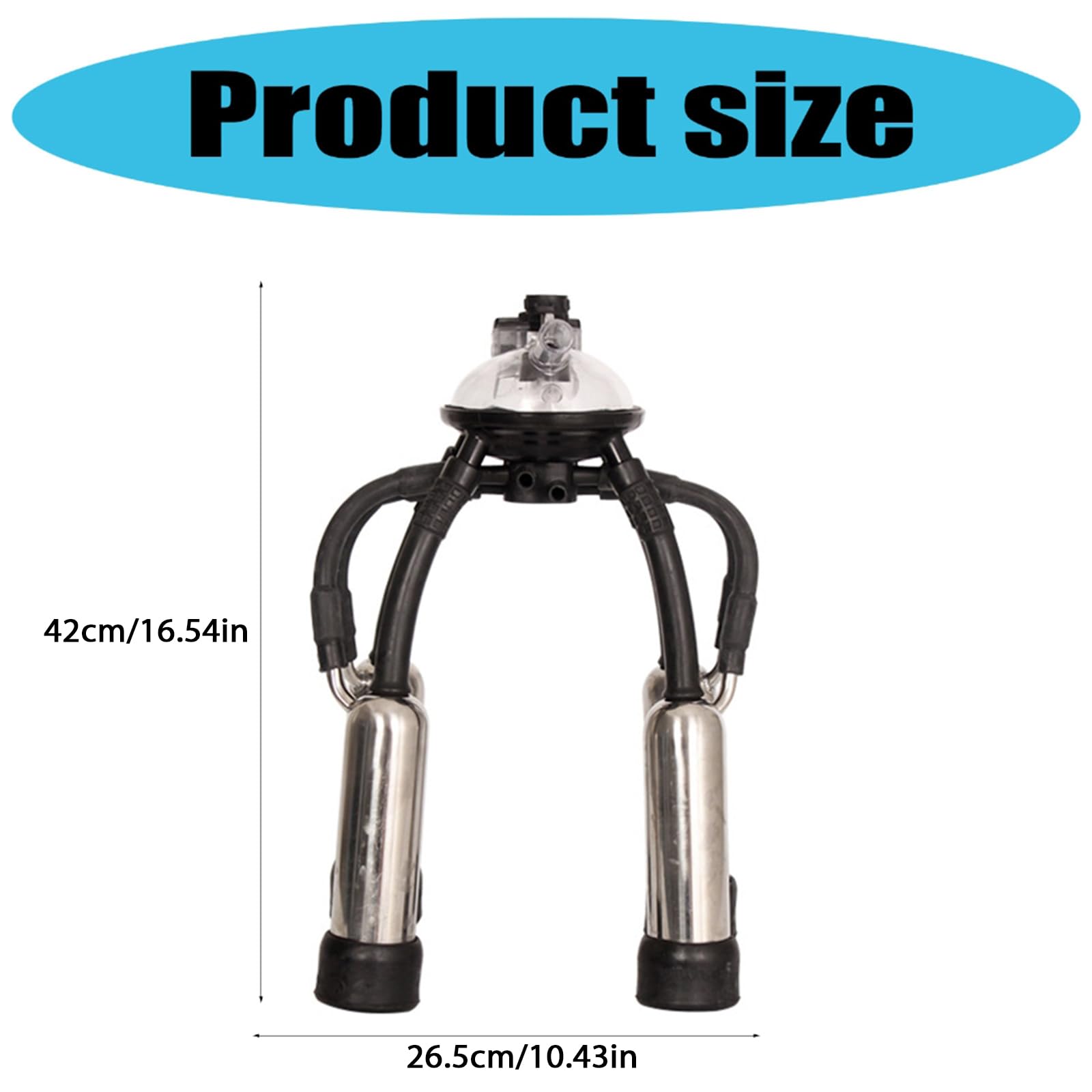 Ensemble de tasses à lait de vache 240 CC/300 CC/300 CC facile à suspendre et à transporter pour machine à traire sous vide