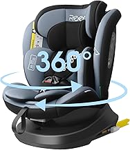 Reecle I-Size 360 Swivel Car Seat with ISOFIX, 40-150 cm (0~36 kg), Approx. 0-12 Years (Black)