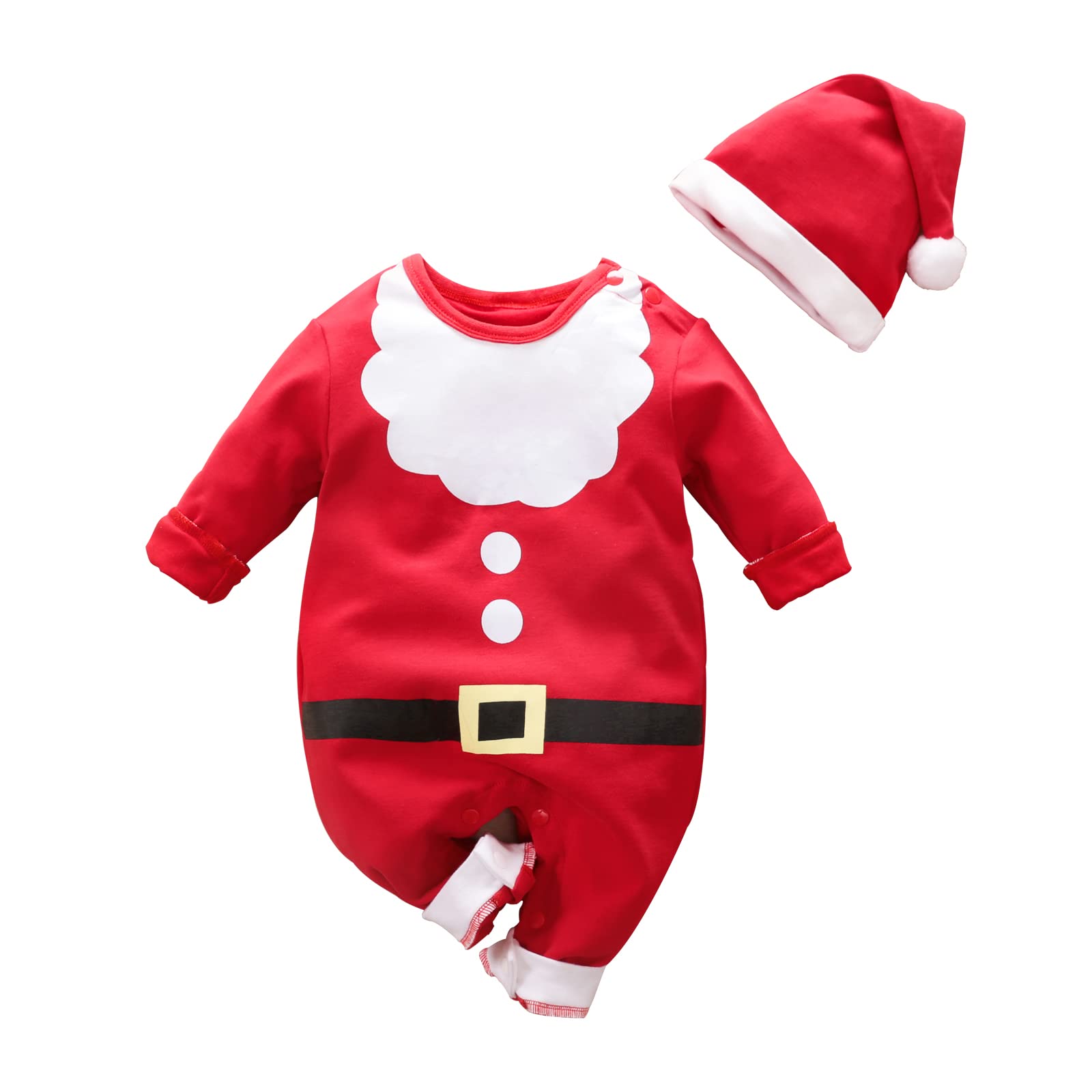 Zhskeuunmy First Christmas Baby Boy Girl Outift Infant Long Sleeve