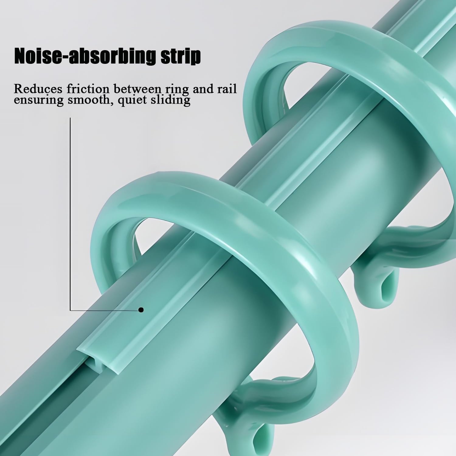 Bastone per tenda a pacchetto con doppio portante, binario in acciaio antiruggine con terminale decorativo, asta regolabile per tende per esterni, patio, camera da letto e soggiorno (260 cm, 130 cm x