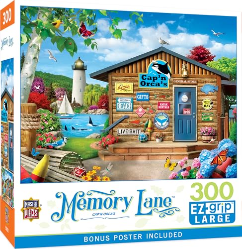 Image of Masterpieces 300 Piece EZ Grip Jigsaw Puzzle - Cap'n Orca's - 18 inchx24 inch