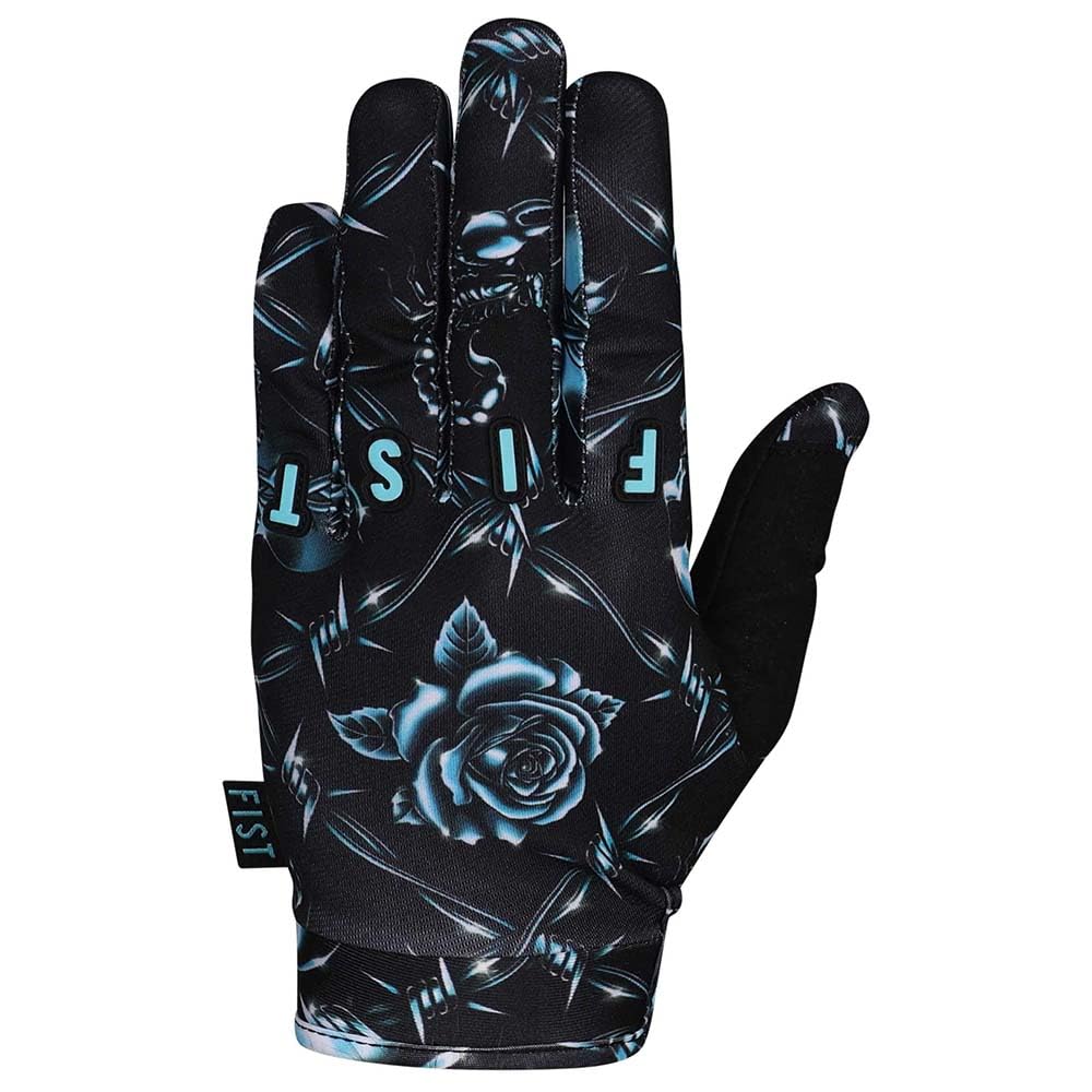 Fist Strapped Chrome Off-Road Gloves L