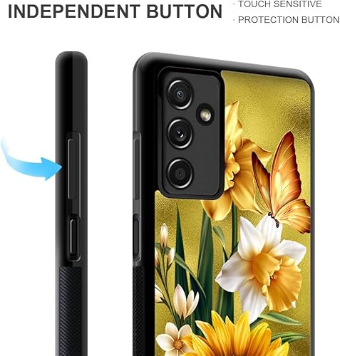 Miniatura 4 de Funda compatible con Samsung Galaxy A13 5G, diseño de patrón de policarbonato duro, funda protectora de TPU suave antideslizante para Samsung Galaxy