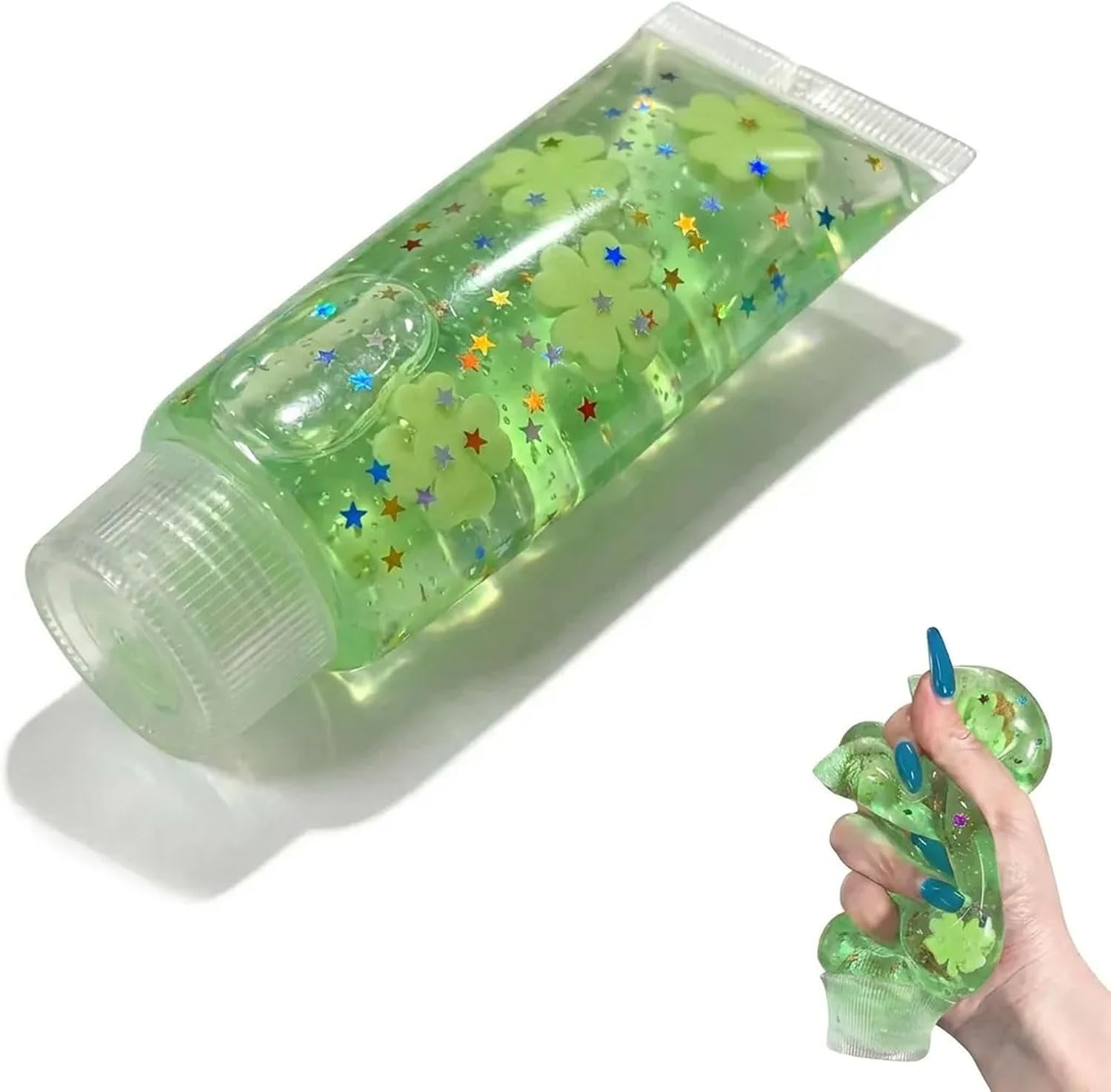 Toothpaste Squishy Toys, Slow Rising Stress Relief Gifts for Adults, Green