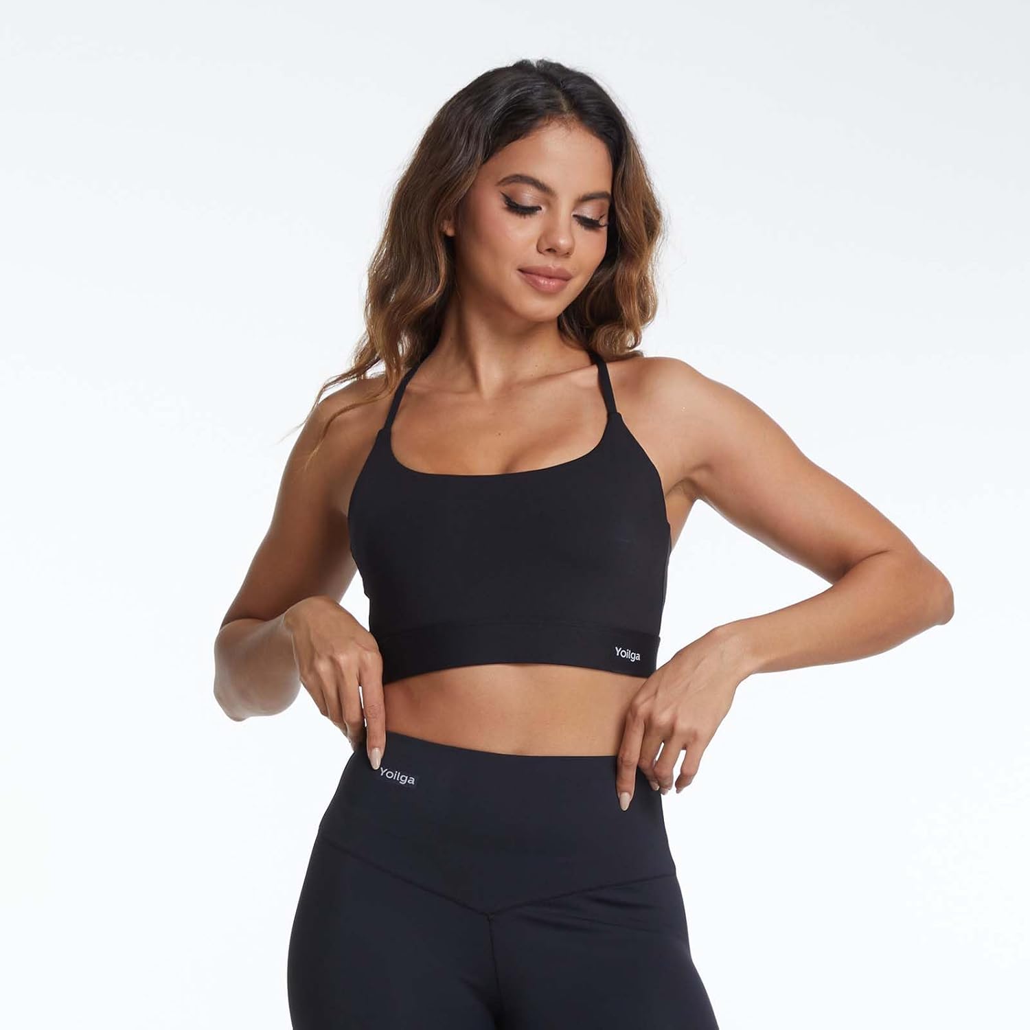 Yoga Sport Tops for Women, High Support Moisture Wicking Tank, 4-Way Stretch Slim-Fit for Yoga/Gym/Hot Yoga/Daily Wear