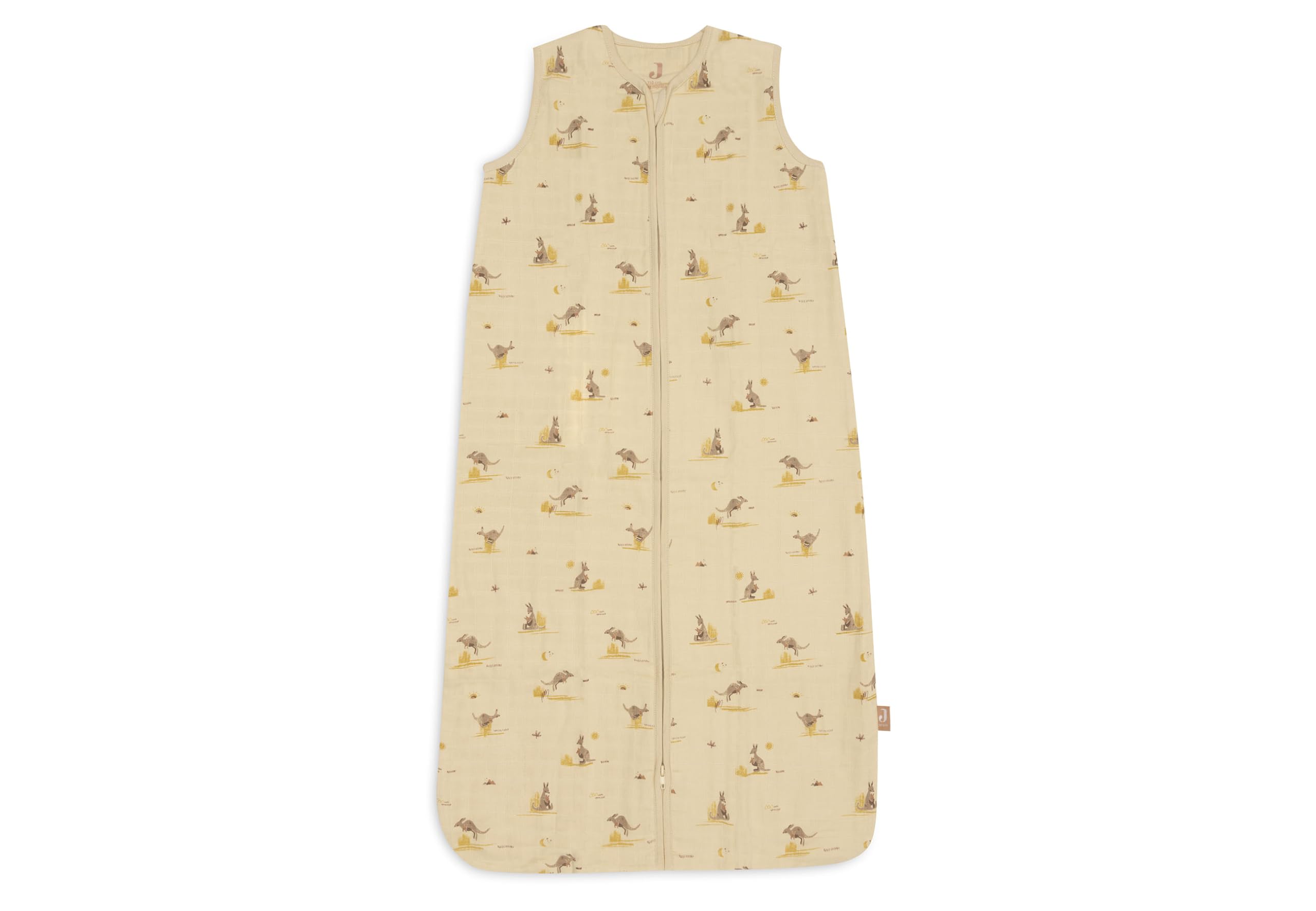 Jollein Gigoteuse d’été bébé en mousseline - Kangaroots - 110 cm - 100% coton - 0,5 TOG - gigoteuse été - certifiée OEKO-TEX