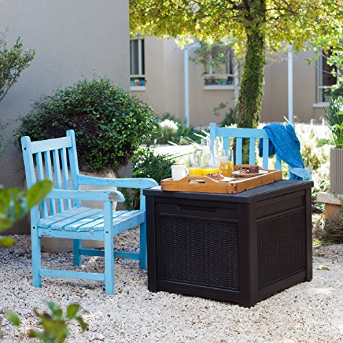 Keter-Arcon-Exterior-Cube-Rattan-208L-Marron 61O++NHR6TL