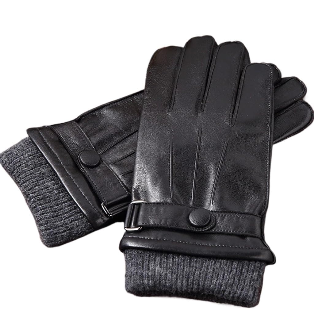 Guantes de hombre cálidos para invierno con pantalla táctil talla XL guantes de conducción