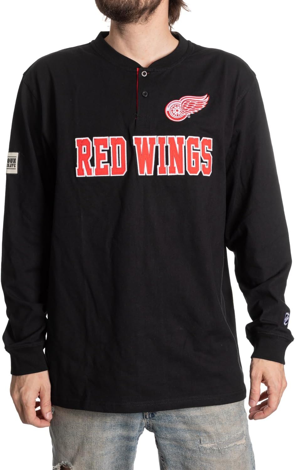 Calhoun NHL Surf & Skate Mens Henley Long Sleeve Shirt