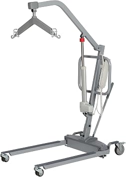 Electric Patient Lift with Medium Full Body Sling, 450 lb. Weight Capacity Full/Partial Paralysis Patients, Home,Hospital,Healthcare