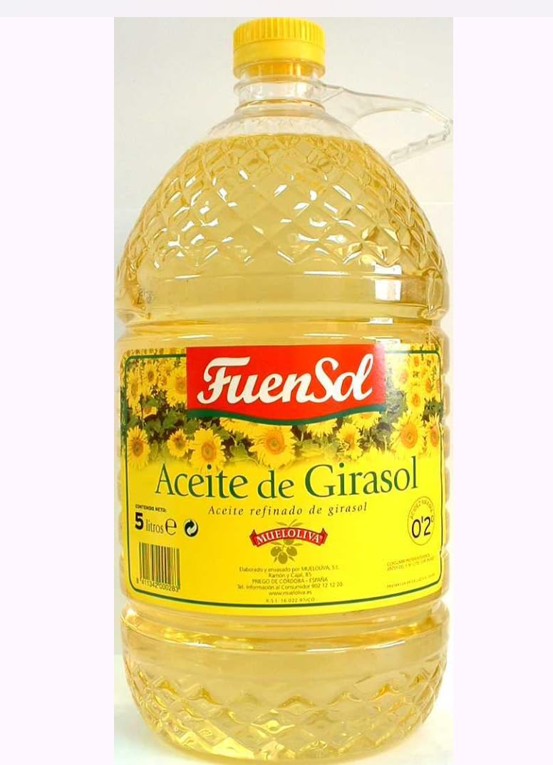 Aceite de Girasol, Raffiniertes Sonnenblumenöl, 5 Liter Flasche