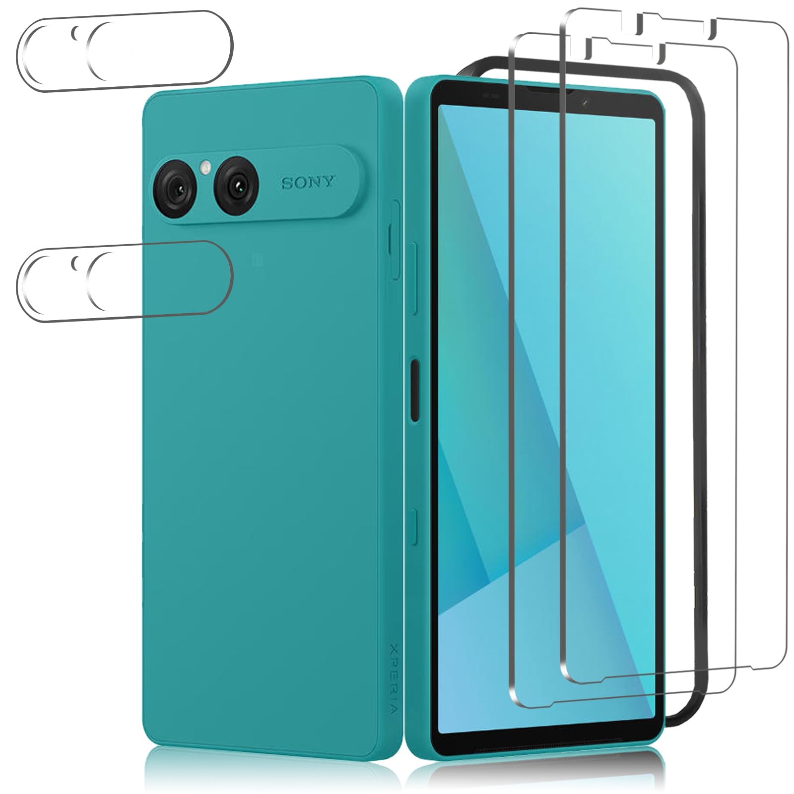 対応 Xperia 10 VII フィルム【旭硝子素材製】xperia 10 vii ガラス保護フィルム 2枚+ xperia 10 vii カメラフィルム 2枚 硬度9H エクスペリア10 vii ガラスフィルム 指紋認証鋭敏 飛散防止 高感度タッチ 貼り付け簡単 xperia 10 vii 用の ガラスフィルム 撥水撥油