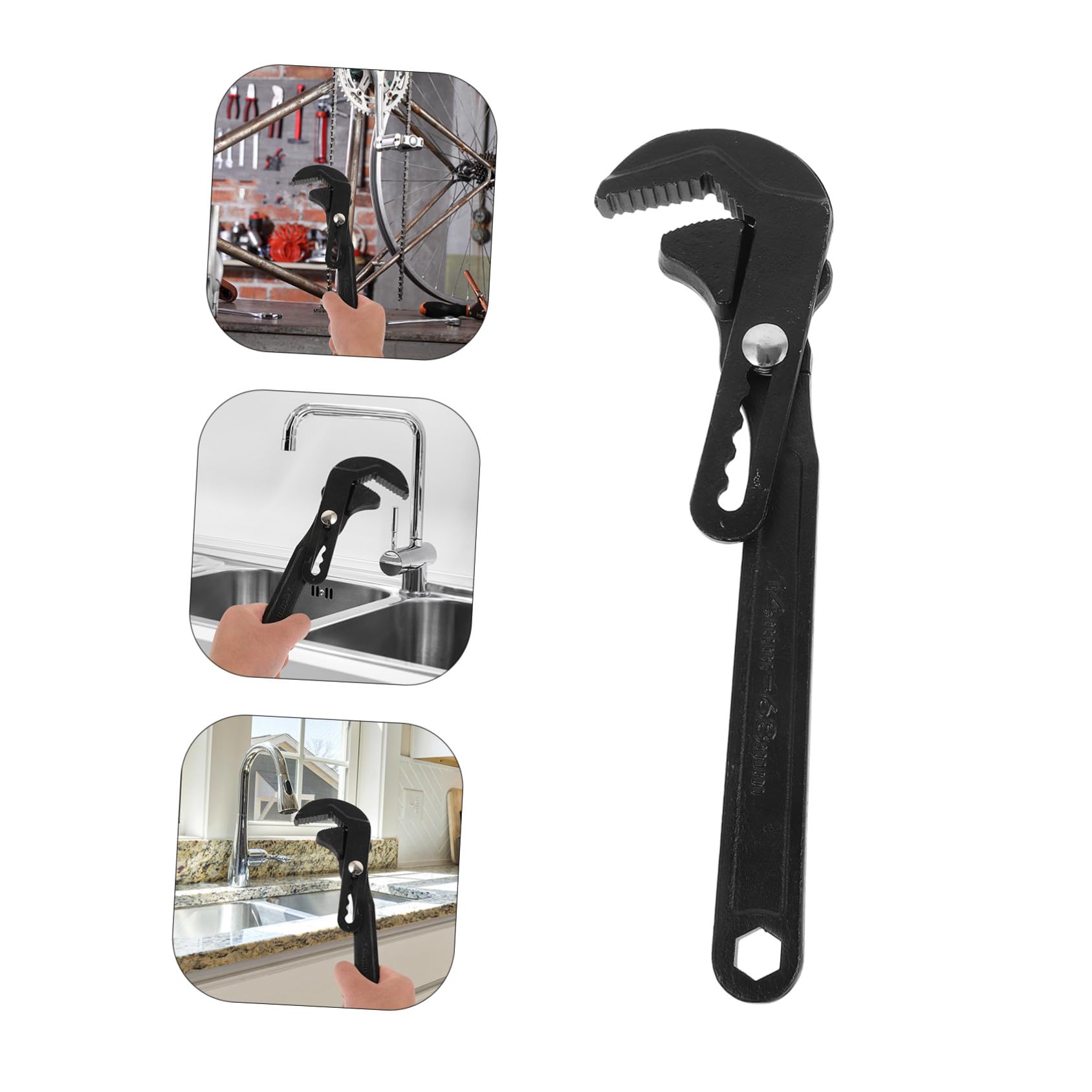 DOITOOL Llave Inglesa Ajustable Multifuncional Para Fontanería, Acero Resistente, Tamaño Grande, Herramienta Para Baño y Reparaciones Del Hogar, Uso Profesional