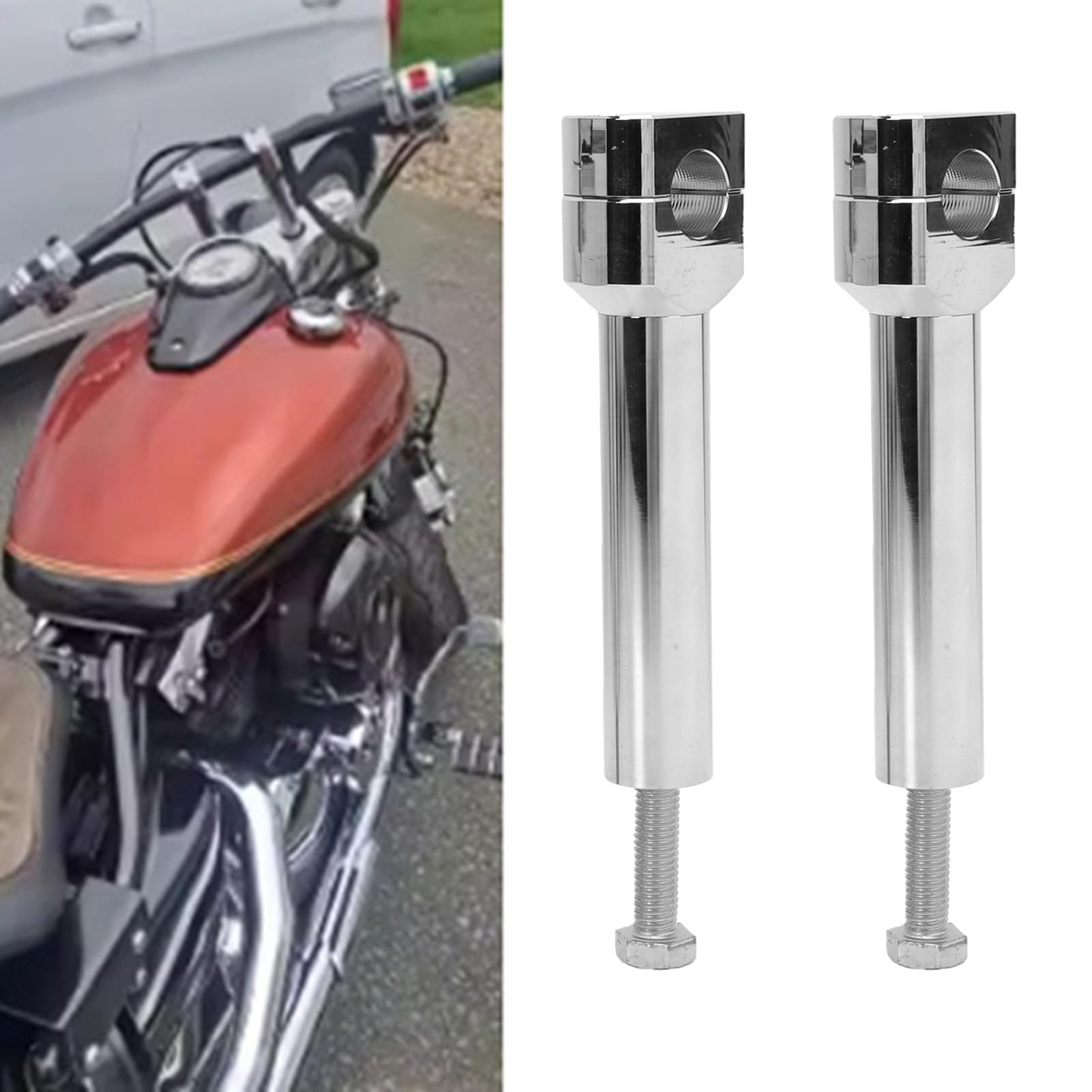 22mm Adapter Do Podnoszenia Kierownicy Motocykla, Klips Mocujacy, dla