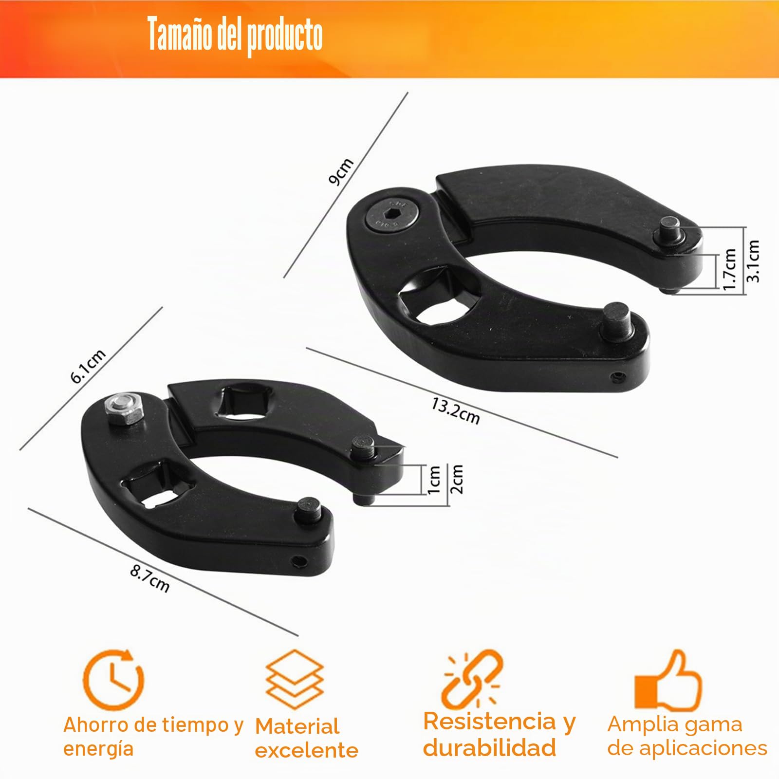 Llave ajustable de 2 piezas
