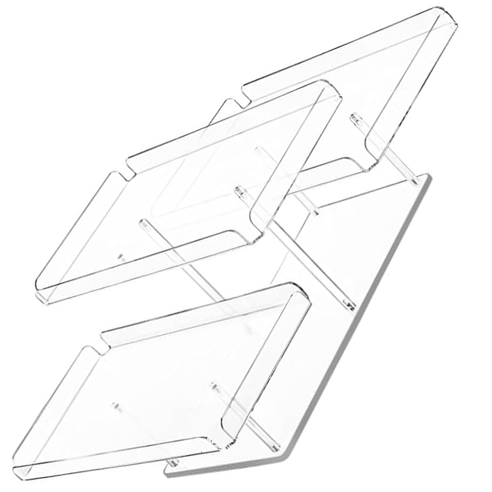carotoe Sturdy 3 Layer Acrylic Display Tower for Cakes Cupcakes Clear Modern Design Stable Base Multipurpose Home Kitchens Decors Solution Clear Acrylic Tray