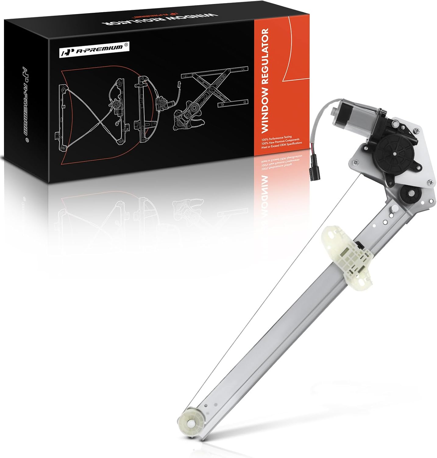 A-Premium Rear Right Passenger Side Electric Power Window Regulator with Motor Compatible with Acura RDX 2013-2018