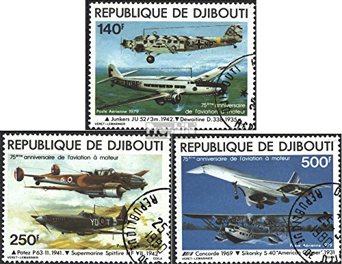 Prophila Collection Gibuti 248-250 (Completa Edizione) 1979 Anniversario di 1. Aviation (Francobolli per i Collezionisti) Aviazione