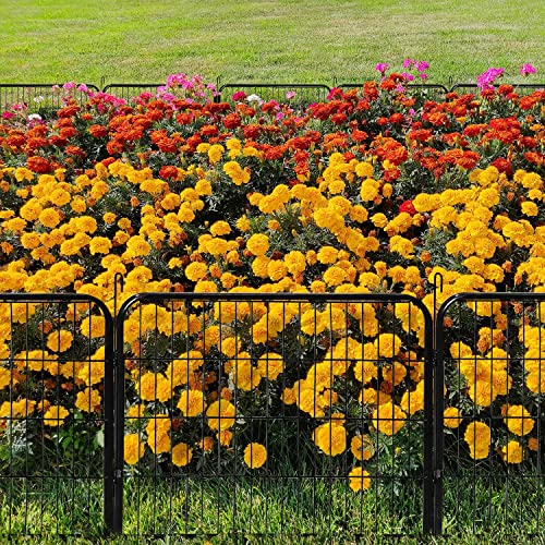Image of Yaheetech 24in x 85ft Rustproof Foldable Metal Decorative Garden Fence