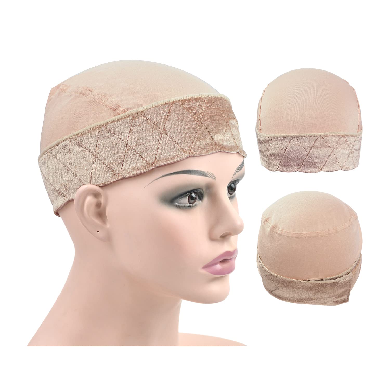YTBYT Wig Grip Cap for Women Wig Grip Bands with Cap 2in1