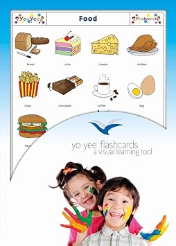 Food and Drinks Flash Cards for Preschoolers, Toddlers and Kids - English Vocabulary Cards