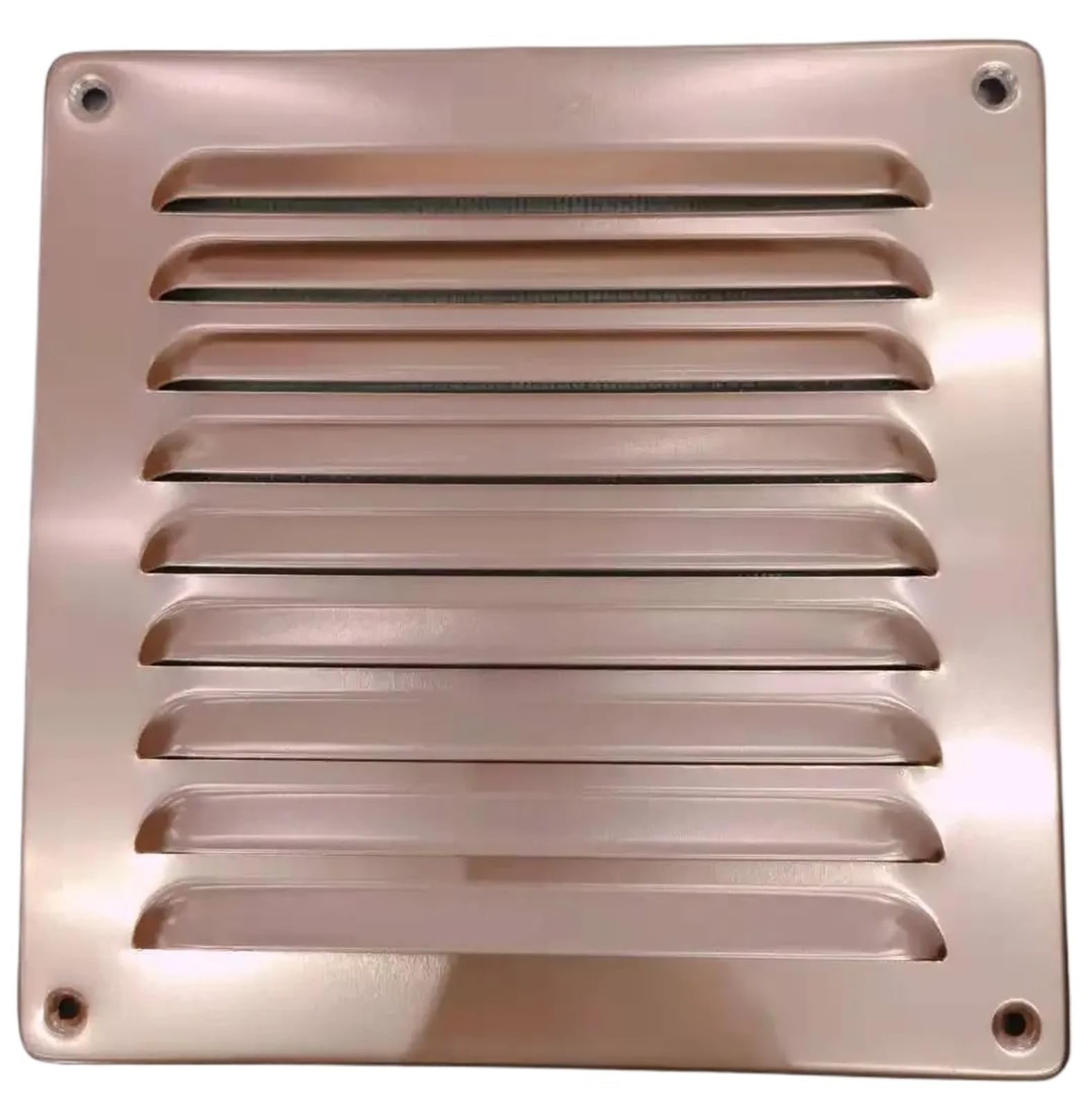 Ventilation Grilles Stainless Steel Air Vent Ventilator Grille Undereave Under Eave Louvers Copper Ventilation(W195H195mm Copper)