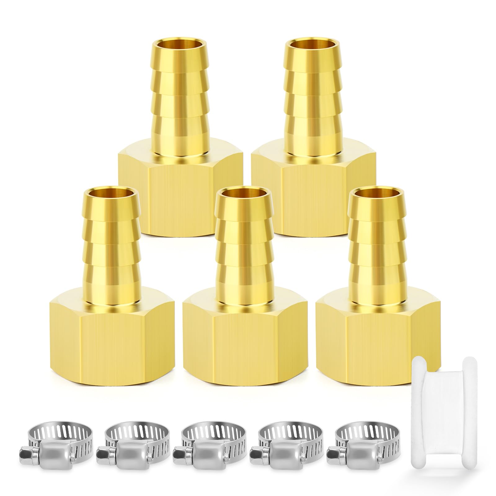 TAILONZ PNEUMATIC 12mm OD Barb x 1/2 Inch BSP Messing Weibli