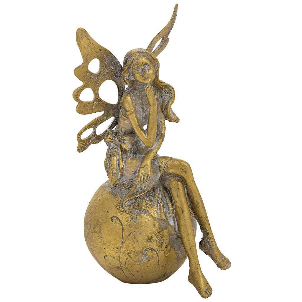 AlexandreHouse Figurine decoration of resin dorado
