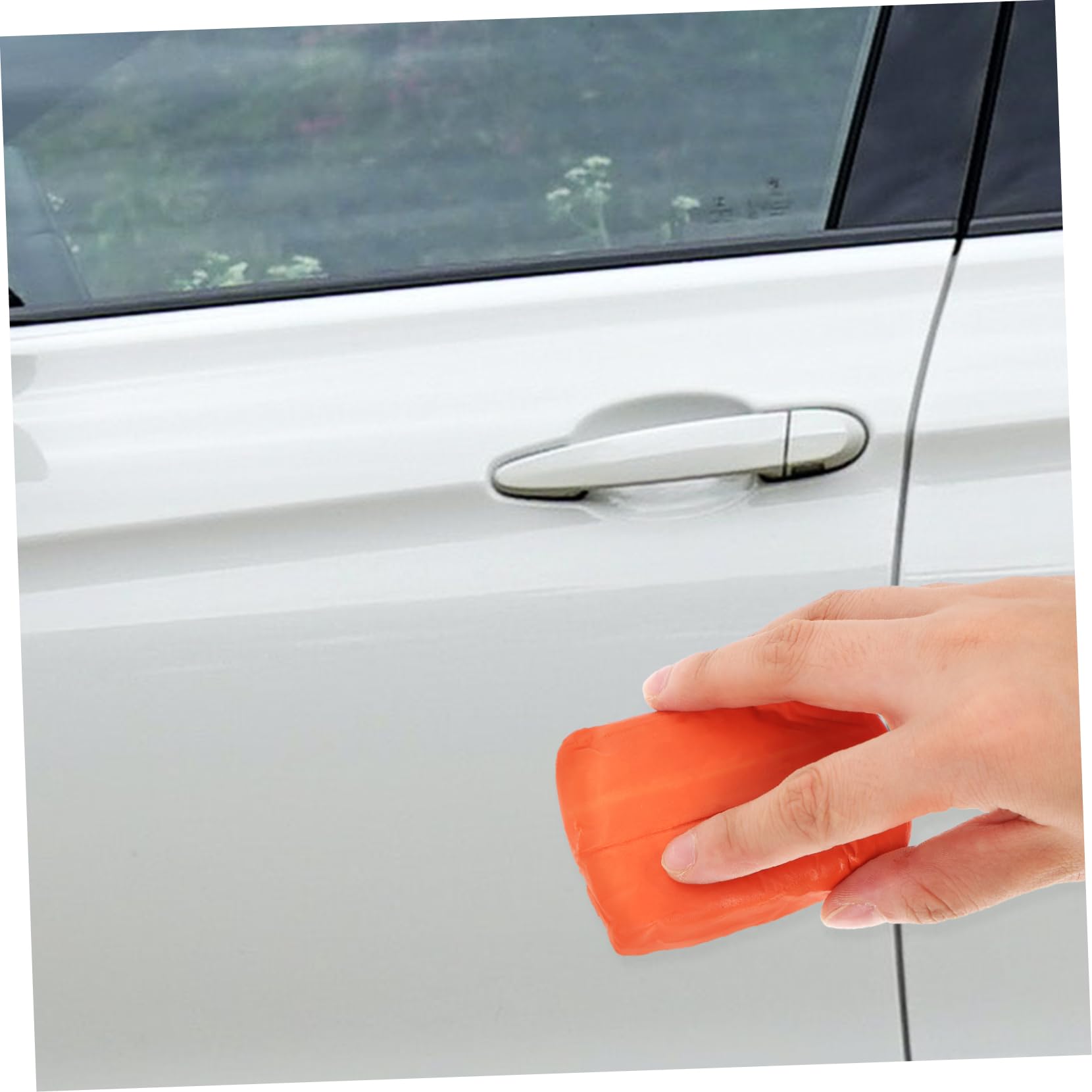 5 Set Dell'autolavaggio Argilla Macchine Plastilina Prodotti per La Pulizia Dell'auto Accessori per La Pulizia Dell'auto Dettagli Auto Gomma da Cancellare Arancia 4 Pezzi*5