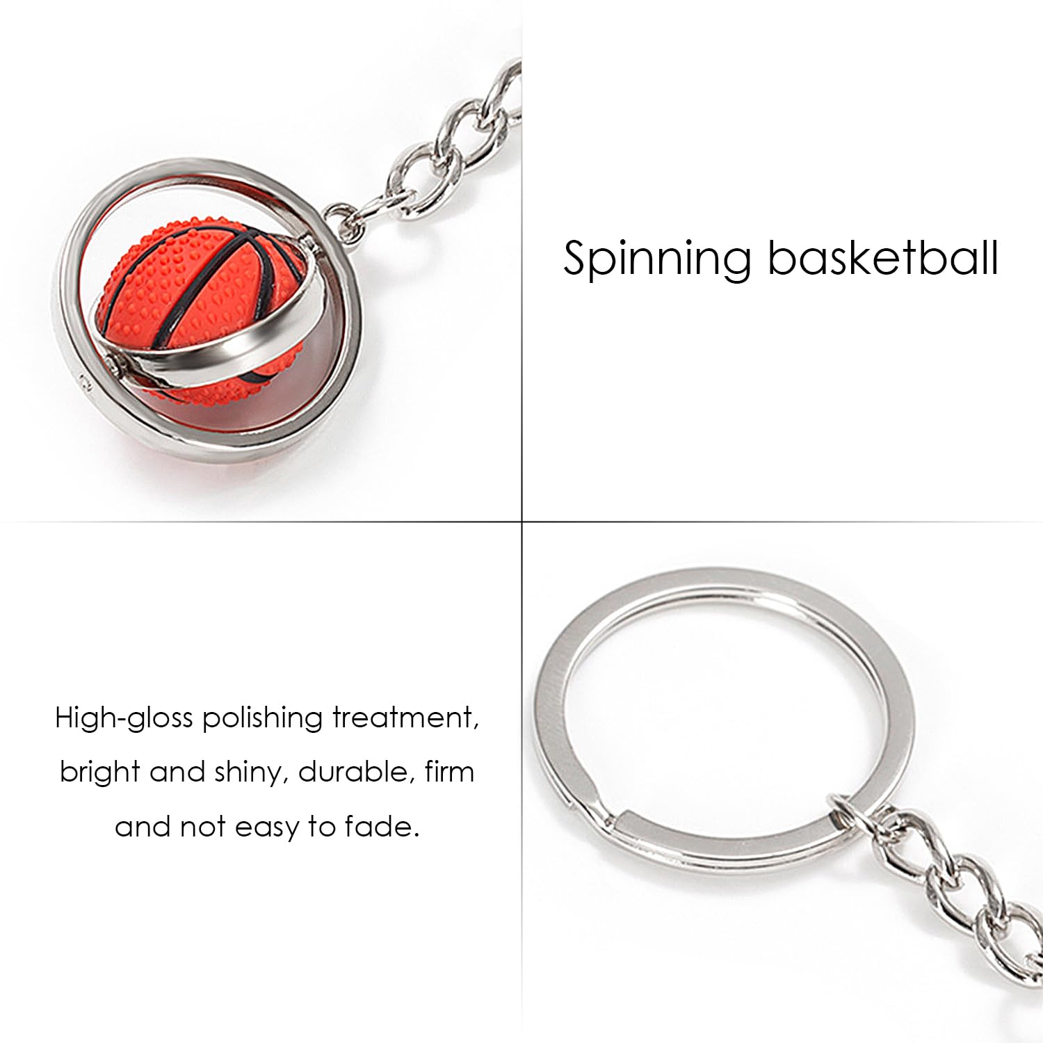 Llaveros De Baloncesto De 2 Piezas, Llaveros Personalizados Creativos, Llaveros Metálicos para Niños, Llaveros, Pequeños Obsequios para Aficionados Al Baloncesto