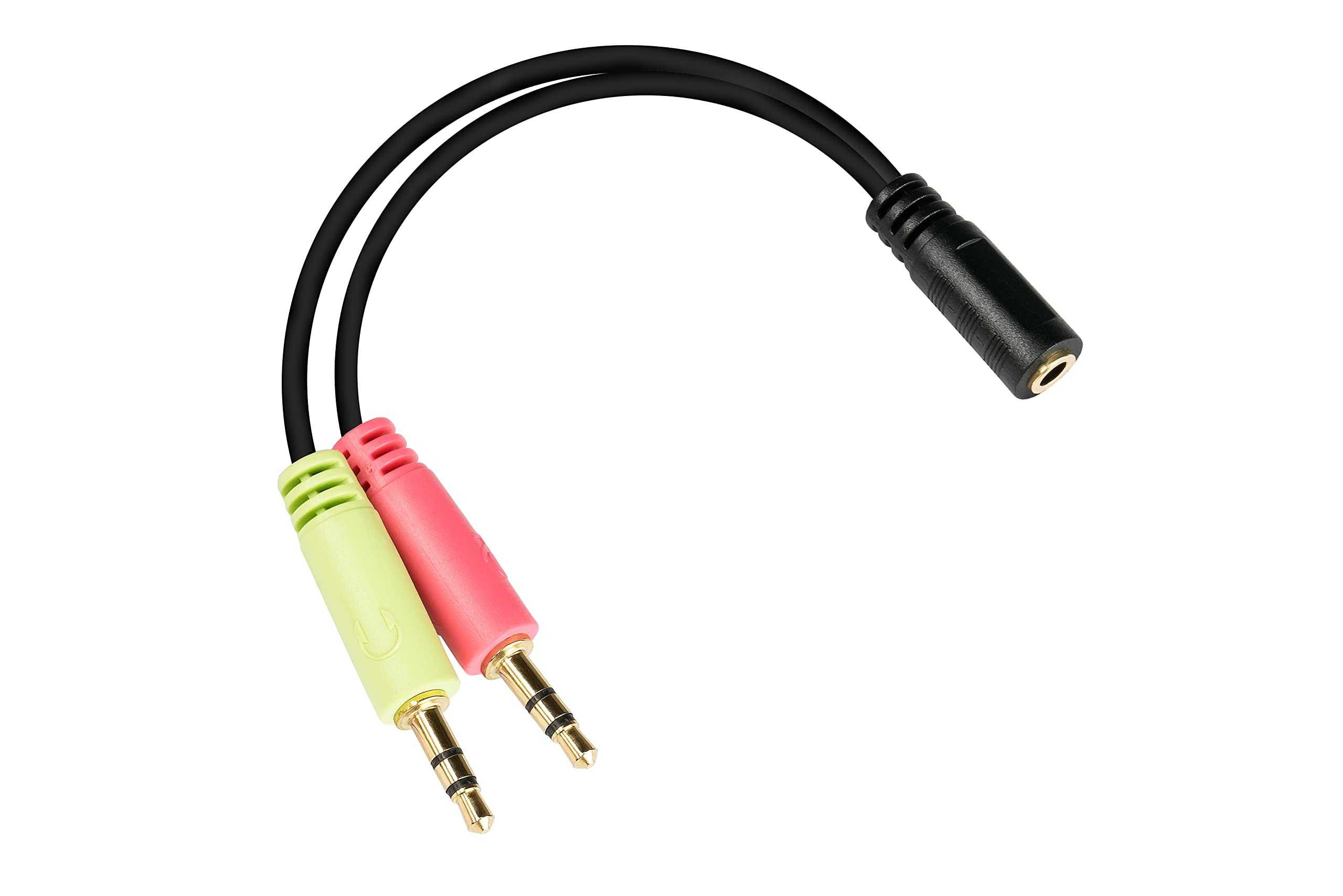 Adattatore Jack 3,5 Mm Conecto – Da 4 Pin A 2 Spine (microfono E Audio) – 20 Cm