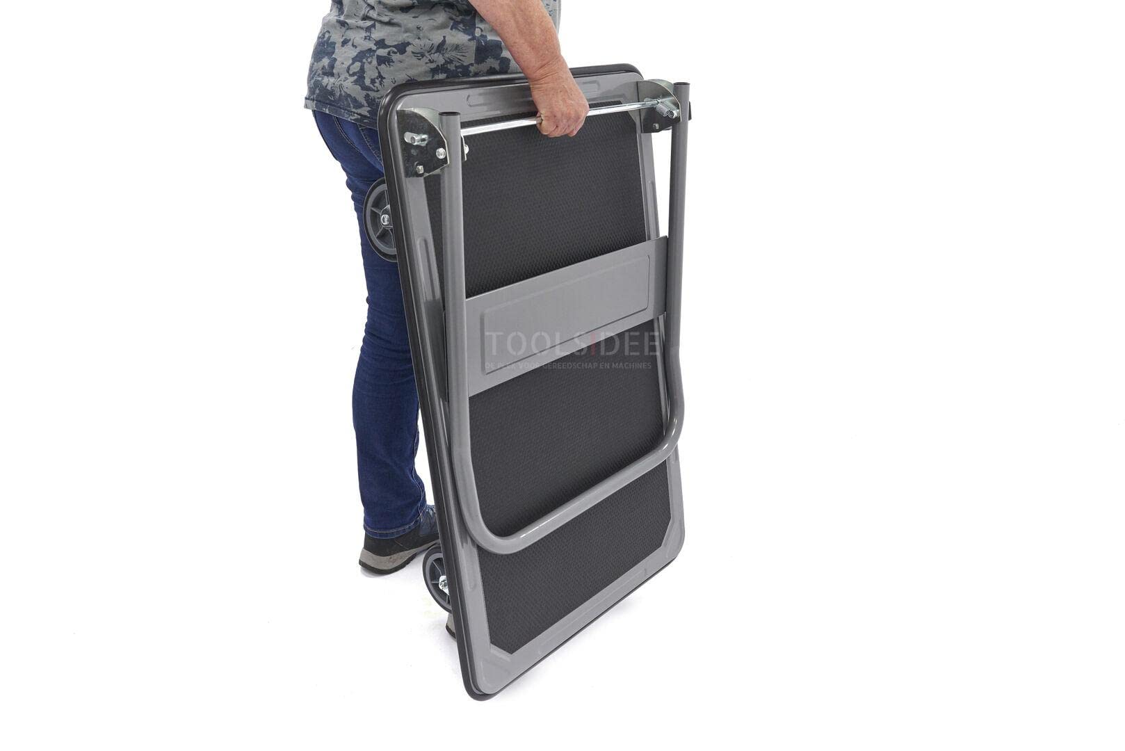 Carrello di trasporto pieghevole HBM 350 kg, carrello di trasporto con freno