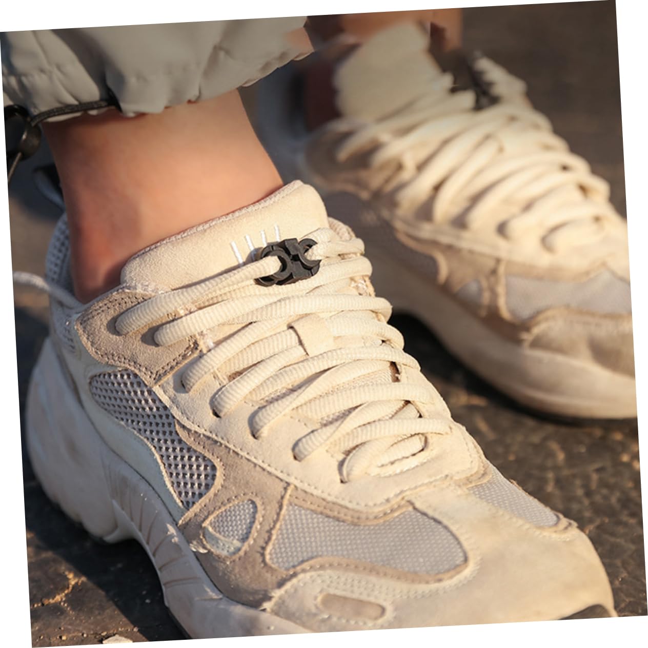 LIFKOME Boucle De Réglage En Paracorde Boucles De Sangle De Chaussures Clip De Sangle De Chaussure Boucle De Lacet De Chaussures Dentelle De Chaussures De Camping Plastique