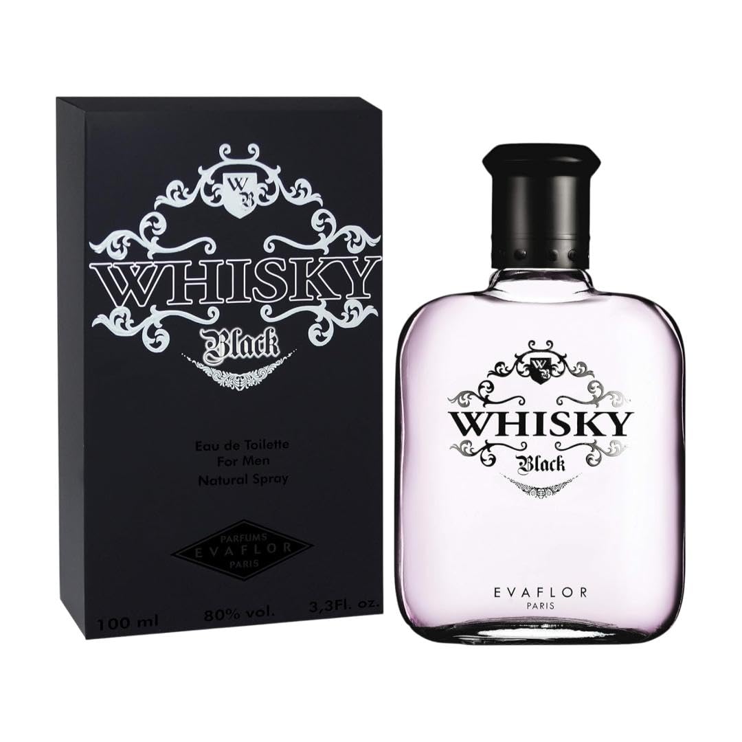 Evaflor Whisky Black Edt - Liquid Perfume For Men's - 100 Ml