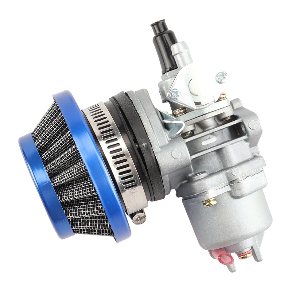 Carburador de moto Carburador Pocket Bike 47cc 49cc para motor Carb con filtro de aire acero 44 mm para 2 tiempos para Mini para Moto para Quad ATV Dirt Go Kart Buggy(Carburetor Kit)
