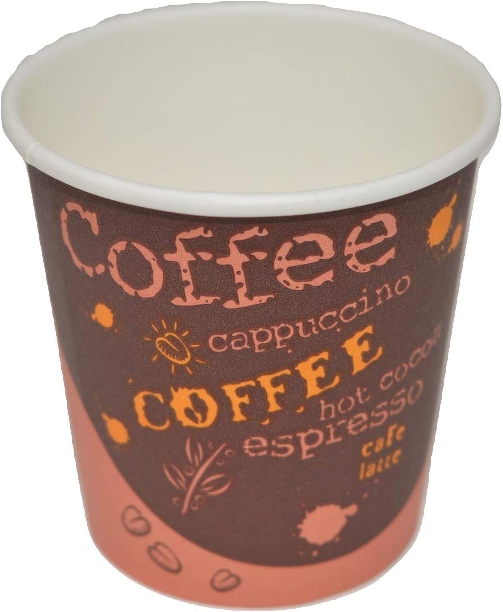 Disposable Espresso Coffee Cups 4 Ounce Design To Go Hot Cup The